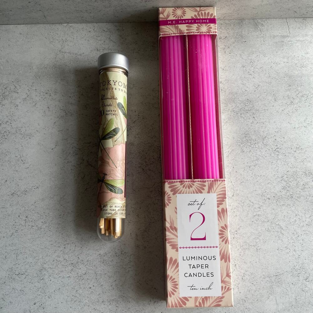 Margot Elena and ToykoMilk Taper Candles with Matches